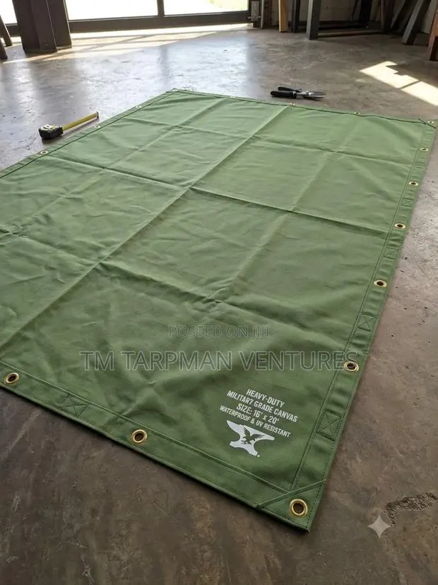 20x40 Feet Heavy Army Canvas Tarpaulin · Photo 1