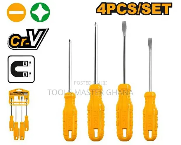 4 Pcs Screwdriver Set - Hksd0458 · Photo 1