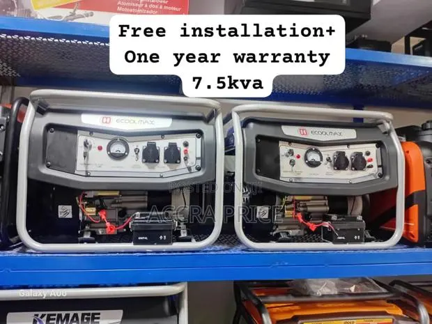 Energy King 7.5kva Ecoolmax Petrol Generator Petrol Gen · Photo 1