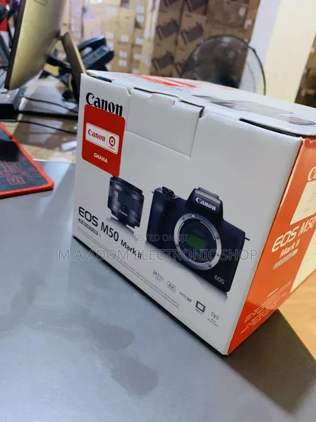 New Canon M50 Mark II UHD Camera With 14-45mm Lens · Photo 1