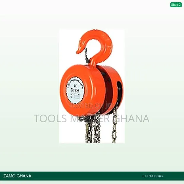 Round Type 1tx3m Chain Block HSZ Orange 2.8 - Rt-Cb-1x3 · Photo 1