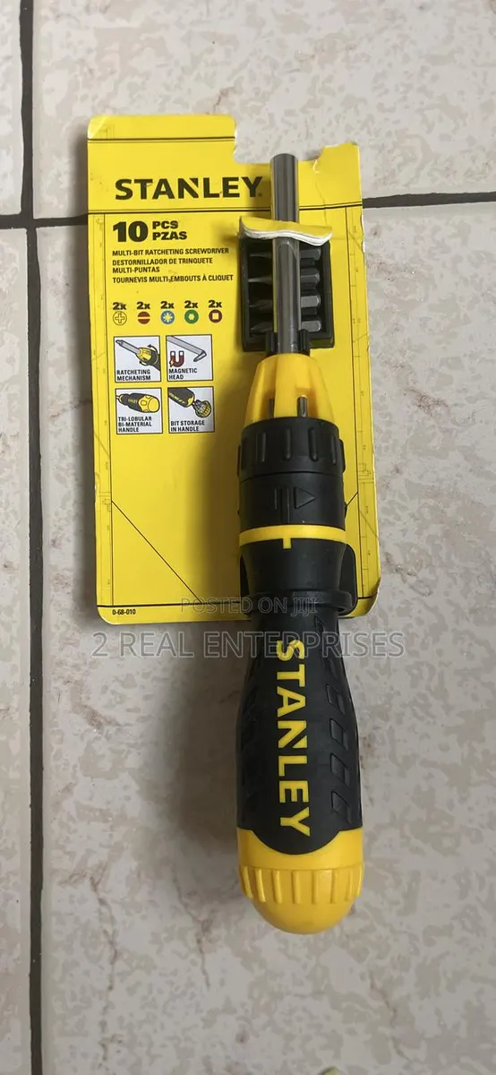 Stanley 10 Pieces Multi-Bit Ratcheting Screwdriver · Photo 1