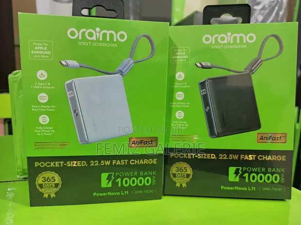 Oraimo Powernova L11 10000mah 22.5w Power Bank · Photo 1