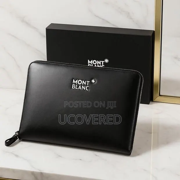 Montblanc Men’S Leather Zip Pouch · Photo 1