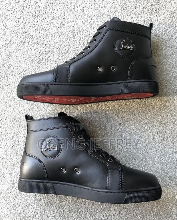 Original Christian Louboutin Louis Flat High Top Black · Photo 1
