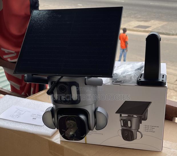 4g Dual Lens Solar PTZ Camera Floodlights (4mp) Ubox App · Photo 4
