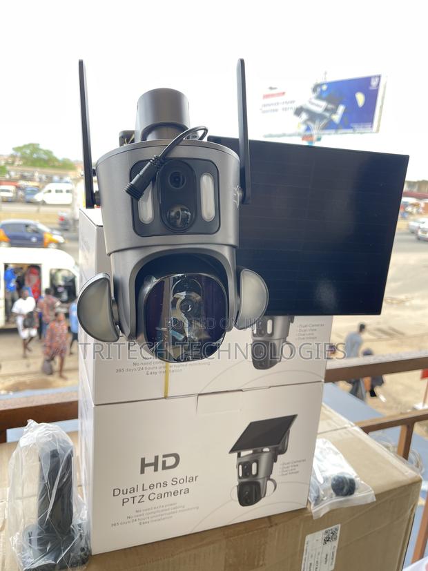 4g Dual Lens Solar PTZ Camera Floodlights (4mp) Ubox App · Photo 7