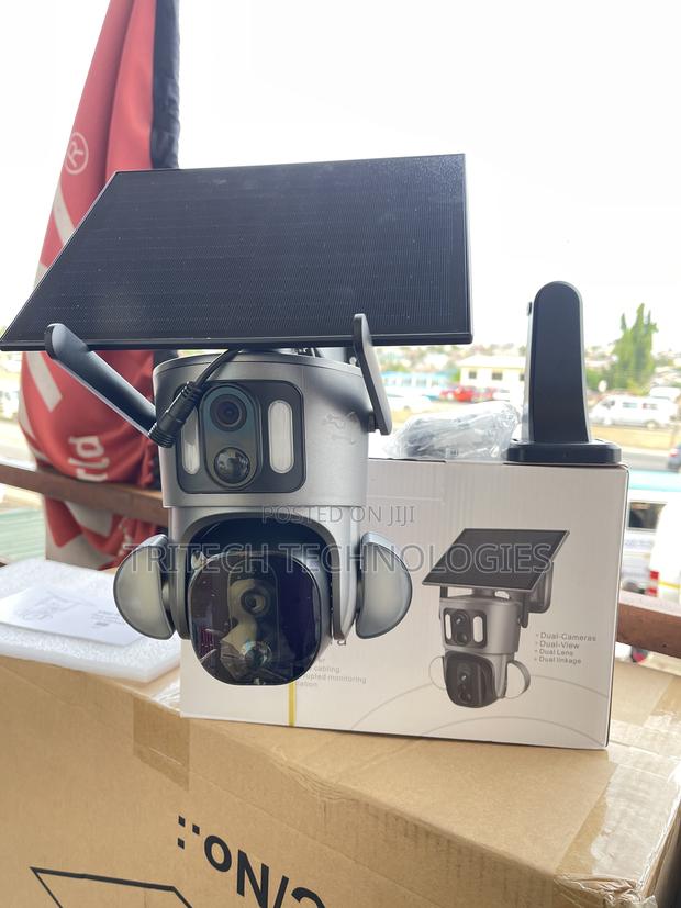 4g Dual Lens Solar PTZ Camera Floodlights (4mp) Ubox App · Photo 5