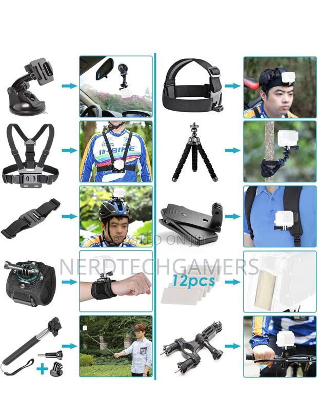 NEEWER 50 in 1 Action Camera Accessory Kit Compatible · Photo 3