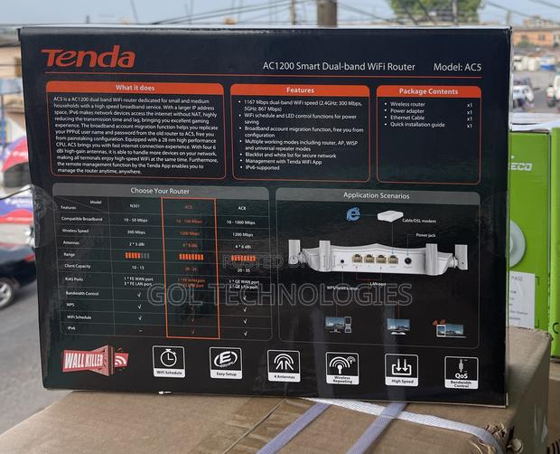 Ac1200 Dual Band Wifi Router Tenda Ac5 · Photo 5