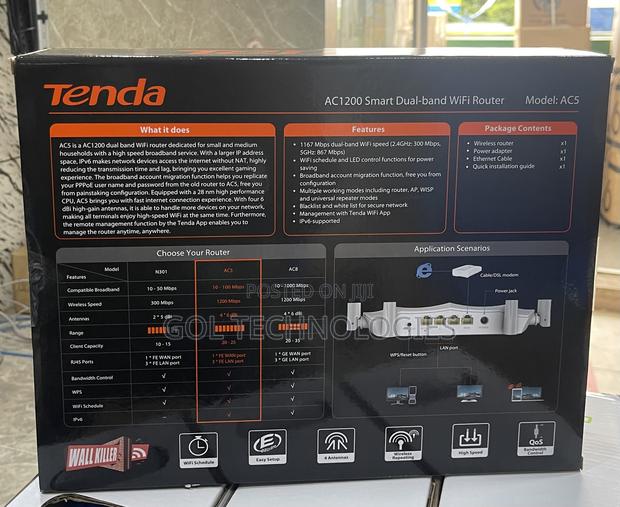 Ac1200 Dual Band Wifi Router Tenda Ac5 · Photo 2