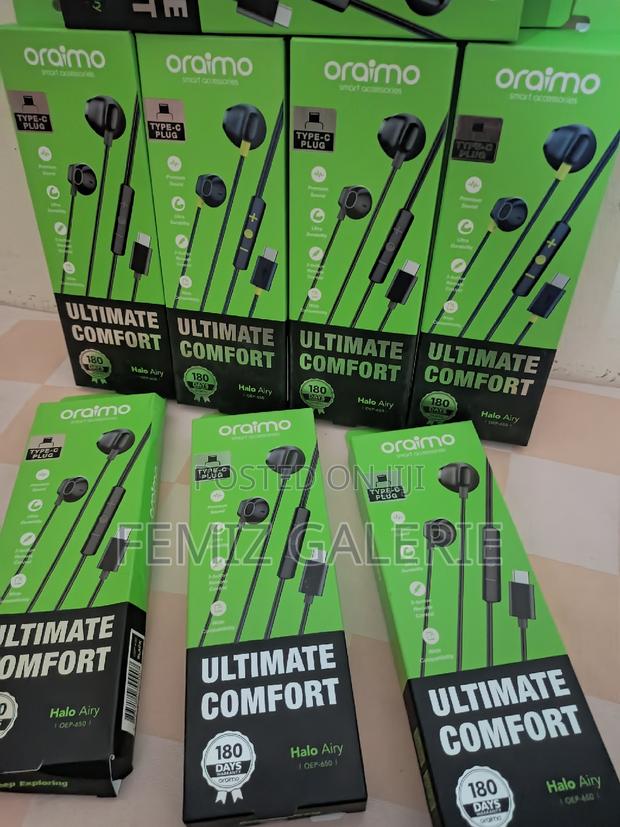 Oraimo Halo Airy Type-C Half in-Ear Wired Headphones · Photo 3