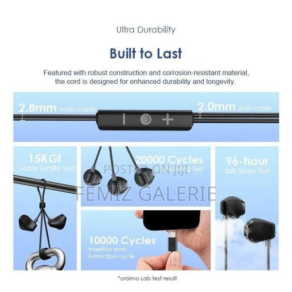 Oraimo Halo Airy Type-C Half in-Ear Wired Headphones · Photo 8
