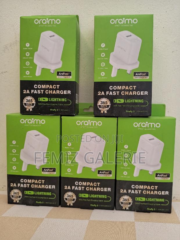 Oraimo Firefly 3 USB-A to Lightening (iPhone) Charger · Photo 1