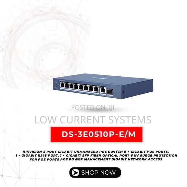 Hikvision 8 Port Gigabit Unmanaged Poe Switch 8 × Gigbit Poe · Photo 2