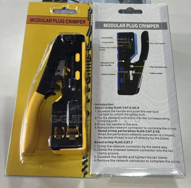 RJ45 Pass Through Crimping Tool, RJ11 and RJ45 Crimper Tool · Photo 1