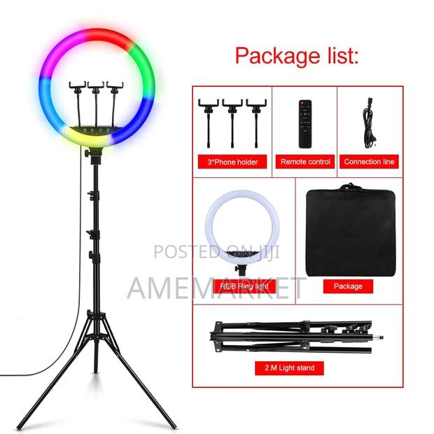 18 Inches Photography Studio Lighting LED RGB Ring Light · Photo 2