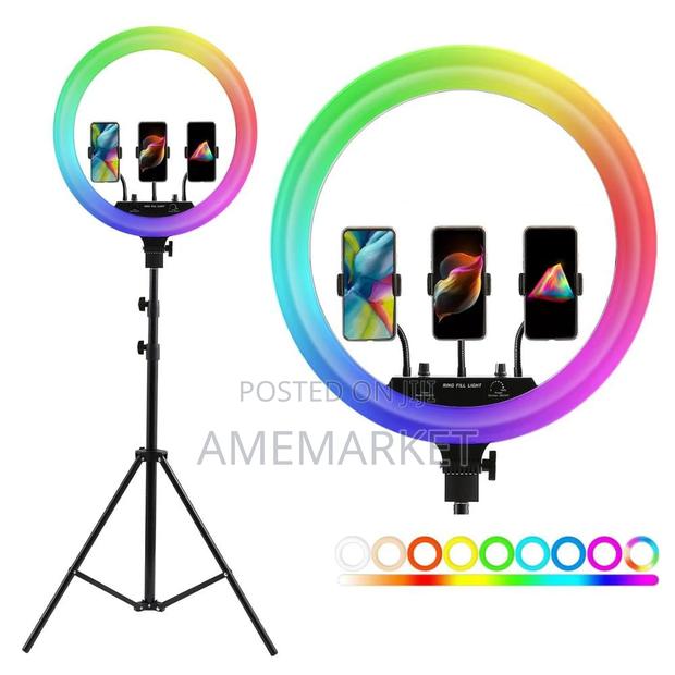 18 Inches Photography Studio Lighting LED RGB Ring Light · Photo 1