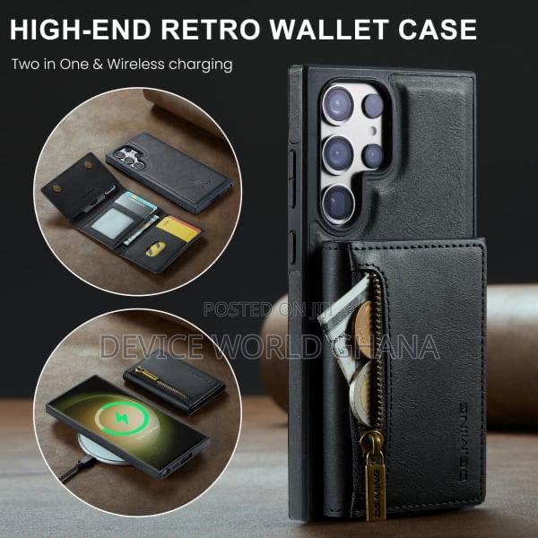 Dgming Leather Wallet Back Case for Samsung S24ultra S24+ S2 · Photo 3