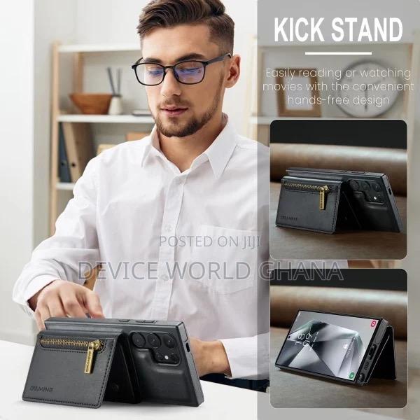 Dgming Leather Wallet Back Case for Samsung S24ultra S24+ S2 · Photo 5