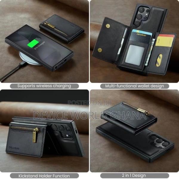 Dgming Leather Wallet Back Case for Samsung S24ultra S24+ S2 · Photo 6