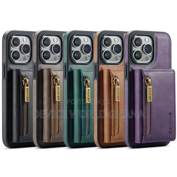 Dgming Leather Wallet Back Case for iPhone 15promax 15pro 15 · Photo 2
