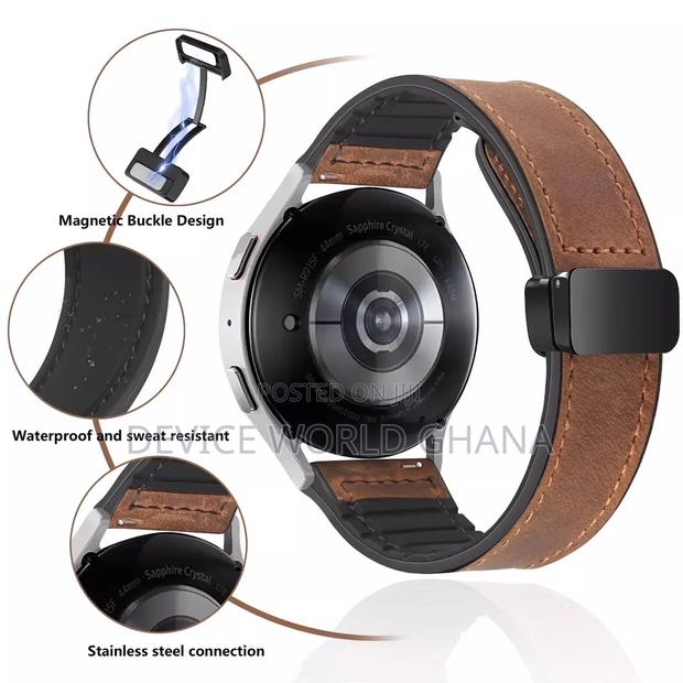 S1 Leather Magnetic Buckle For Samsung Watches Oriamo Hwawei · Photo 5