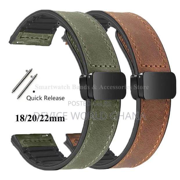 S1 Leather Magnetic Buckle For Samsung Watches Oriamo Hwawei · Photo 2