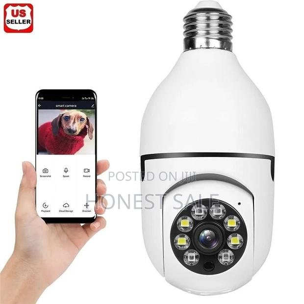 360° Light Bulb Camera Night Smart Home Wireless Security · Photo 2