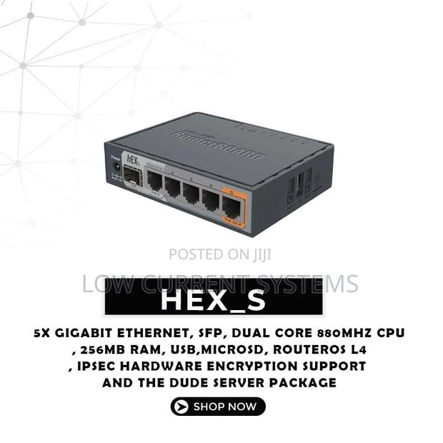 Mikrotik Hex S Rb760igs Router Network SFP Port Routerboard · Photo 1