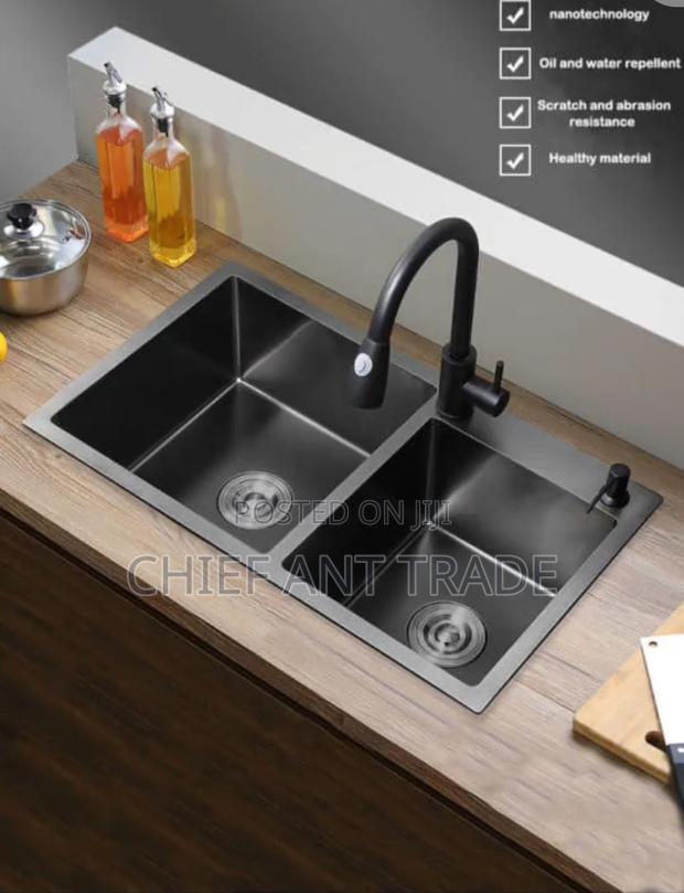 Kitchen Sink. Black. Double. . K · Photo 1