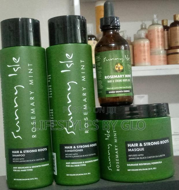 Sunny Isle Rosemary Mint Hair and Strong Roots Shampoo 4 Set · Photo 1