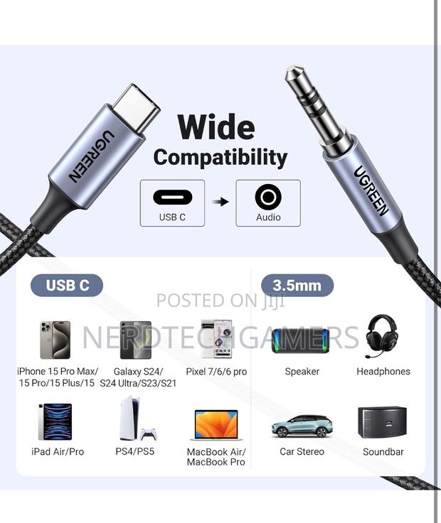 UGREEN USB C To 3.5mm Audio Adapter Hi-fi Stereo Type C · Photo 4