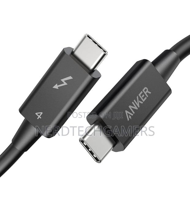 Anker Thunderbolt 4 Cable 2.3 Ft, USB-C to USB C Cable. · Photo 1