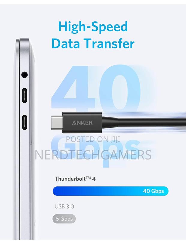 Anker Thunderbolt 4 Cable 2.3 Ft, USB-C to USB C Cable. · Photo 5