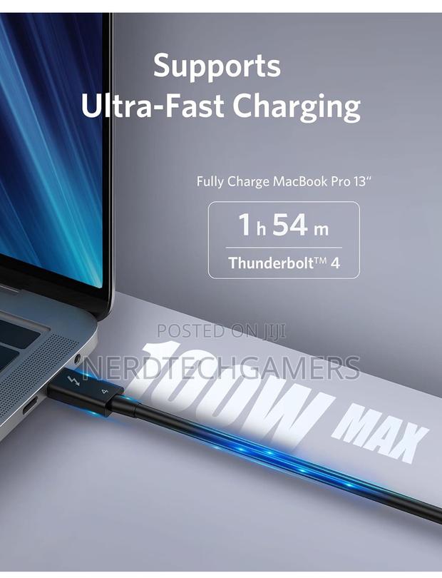 Anker Thunderbolt 4 Cable 2.3 Ft, USB-C to USB C Cable. · Photo 6