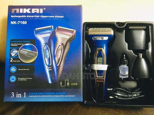 Smart 3 in 1 Hair Trimmer - 3W - Black/Blue · Photo 1