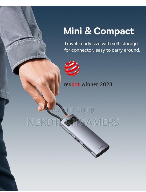 Baseus USB C Hub, at 60hz HDMI USB C Docking Station, · Photo 7