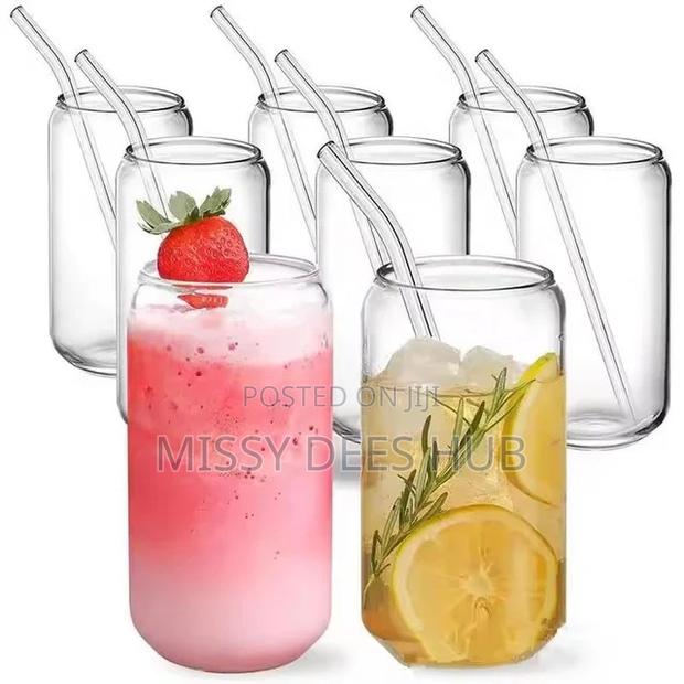 500ml Glass Cup With Glass Straw · Photo 4