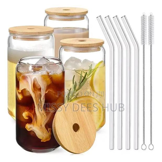 500ml Glass Cup With Glass Straw · Photo 2