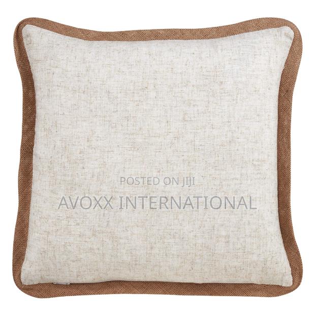 Appliqué Knit Pumpkin Poly Filled Throw Pillow, 16", Natural · Photo 4