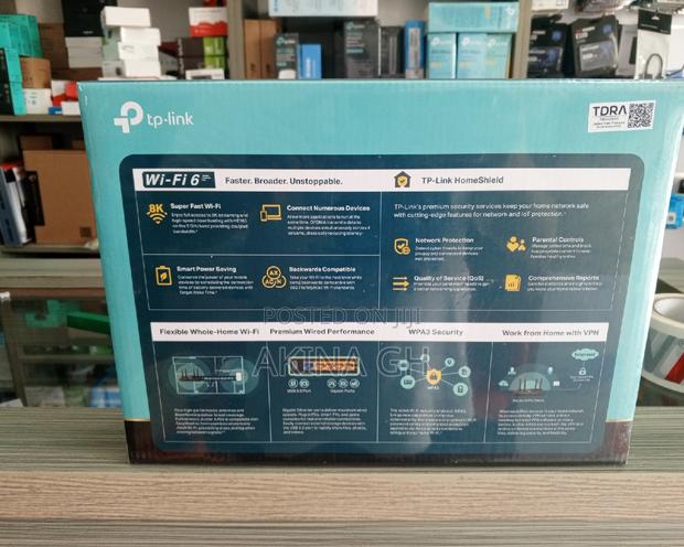 TP-Link Ax3000 Dual Band Gigabit Wi-Fi 6 Router Ax55 · Photo 2