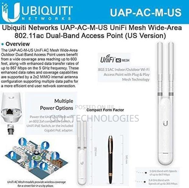 Ubiquiti Unifi AC Mesh White Power Over Ethernet (Poe) · Photo 3