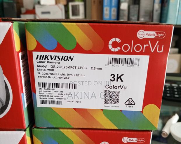 Hikvision 5mp Colorvu Analog Camera Ds-2ce70kfot-LPFS · Photo 2