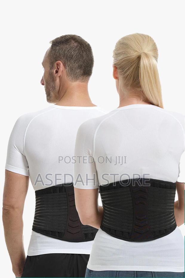Self-Heating Back Brace - Black · Photo 1
