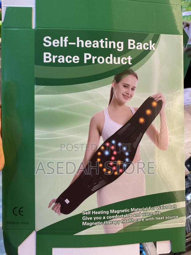 Self-Heating Back Brace - Black · Photo 2