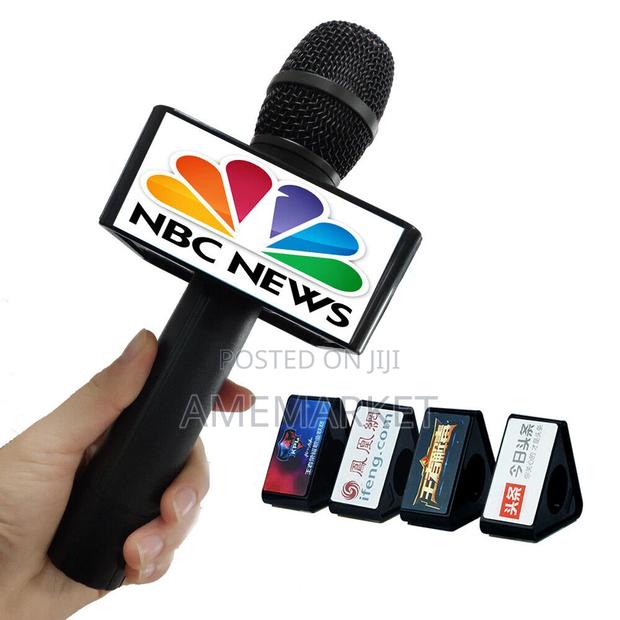 Square Triangle Microphone Station Logo TV Interview · Photo 3