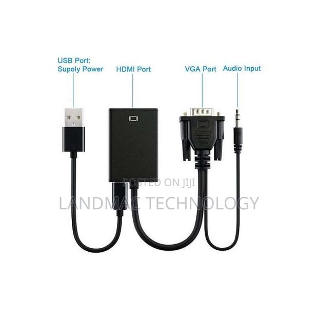 VGA to HDMI Converter Adapter Cable With Audio Output · Photo 3