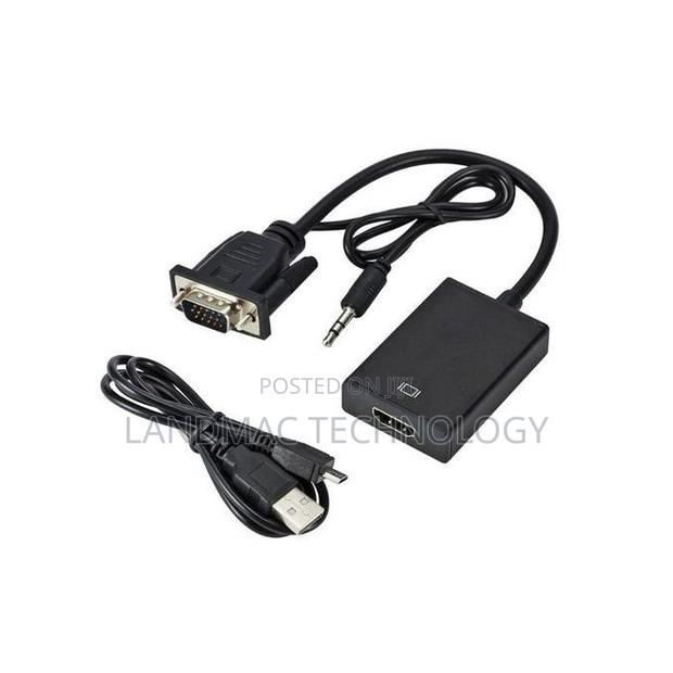 VGA to HDMI Converter Adapter Cable With Audio Output · Photo 1