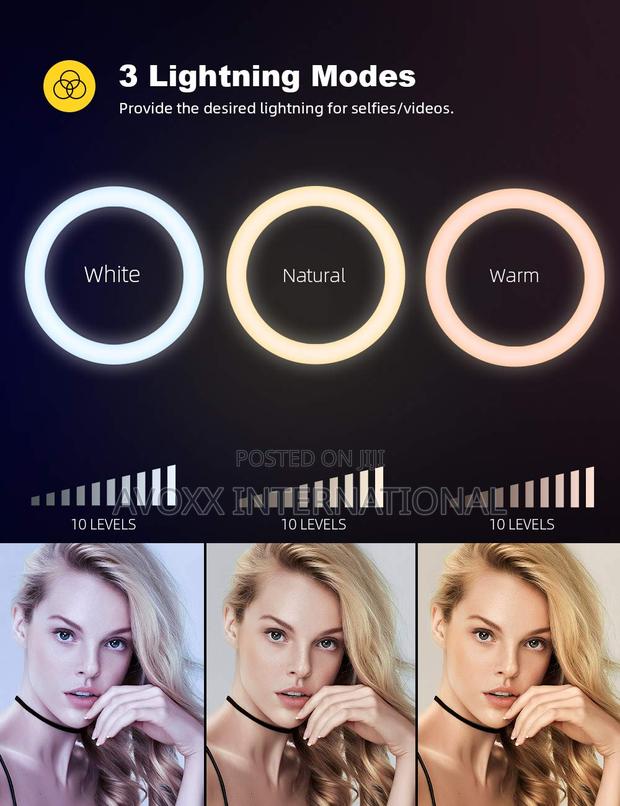 10'' Selfie Ring Light 67'' Tripod Stand - Lamicall Light · Photo 2